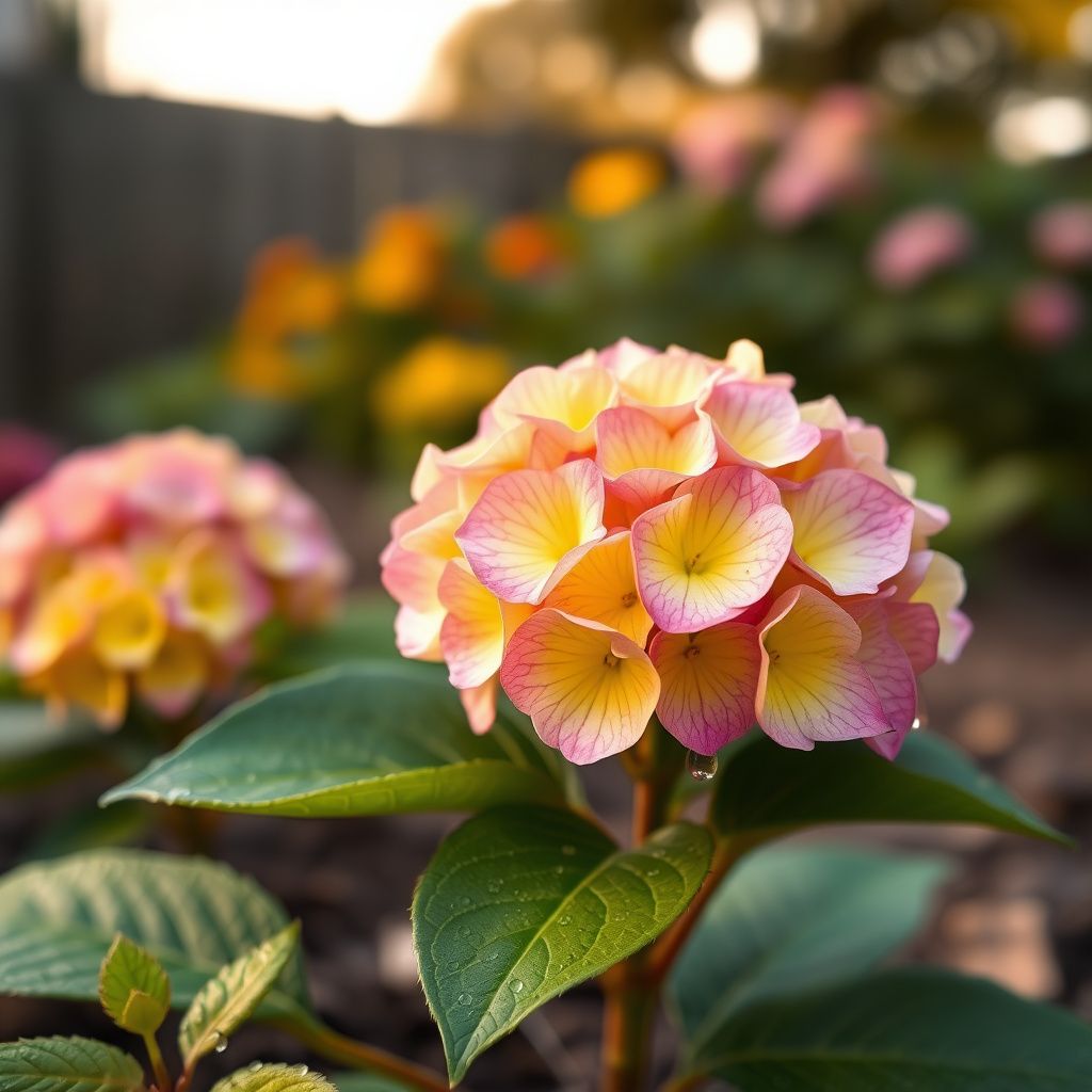 Yellow Pink Hydrangea Flower seeds for Planting - Drought Tolerant, Heirloom & GMO Free Seeds for Home Garden