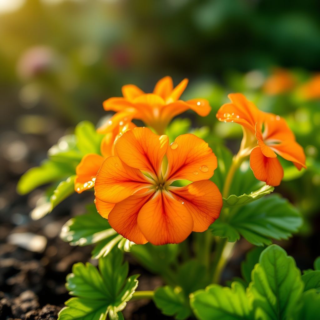 Light Orange Geranium Seeds for Planting - Vibrant Flower Garden Addition