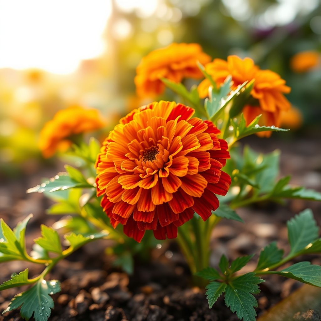 Multi-Colored Marigold Flower seeds for Planting - Drought Tolerant, Heirloom & GMO Free Seeds for Home Garden