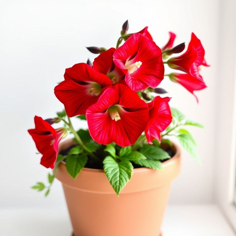Red Ruby Heirloom Campanula 'Canterbury Bell' Seeds for Bold, Red Blooms
