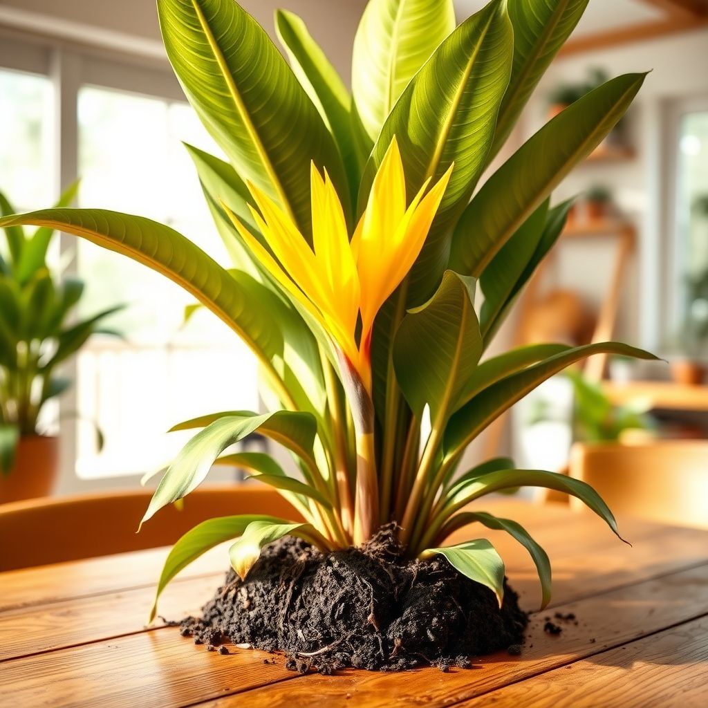 Yellow Strelitzia Reginae Flower seeds for Planting Bright Blooms Heirloom & GMO Free Seeds for Home Garden