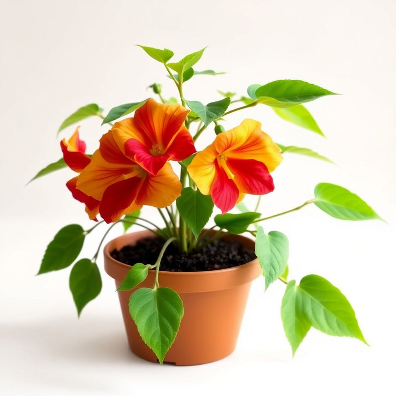 Yellow Red Abutilon Striatum Flower Seeds for Garden Planting