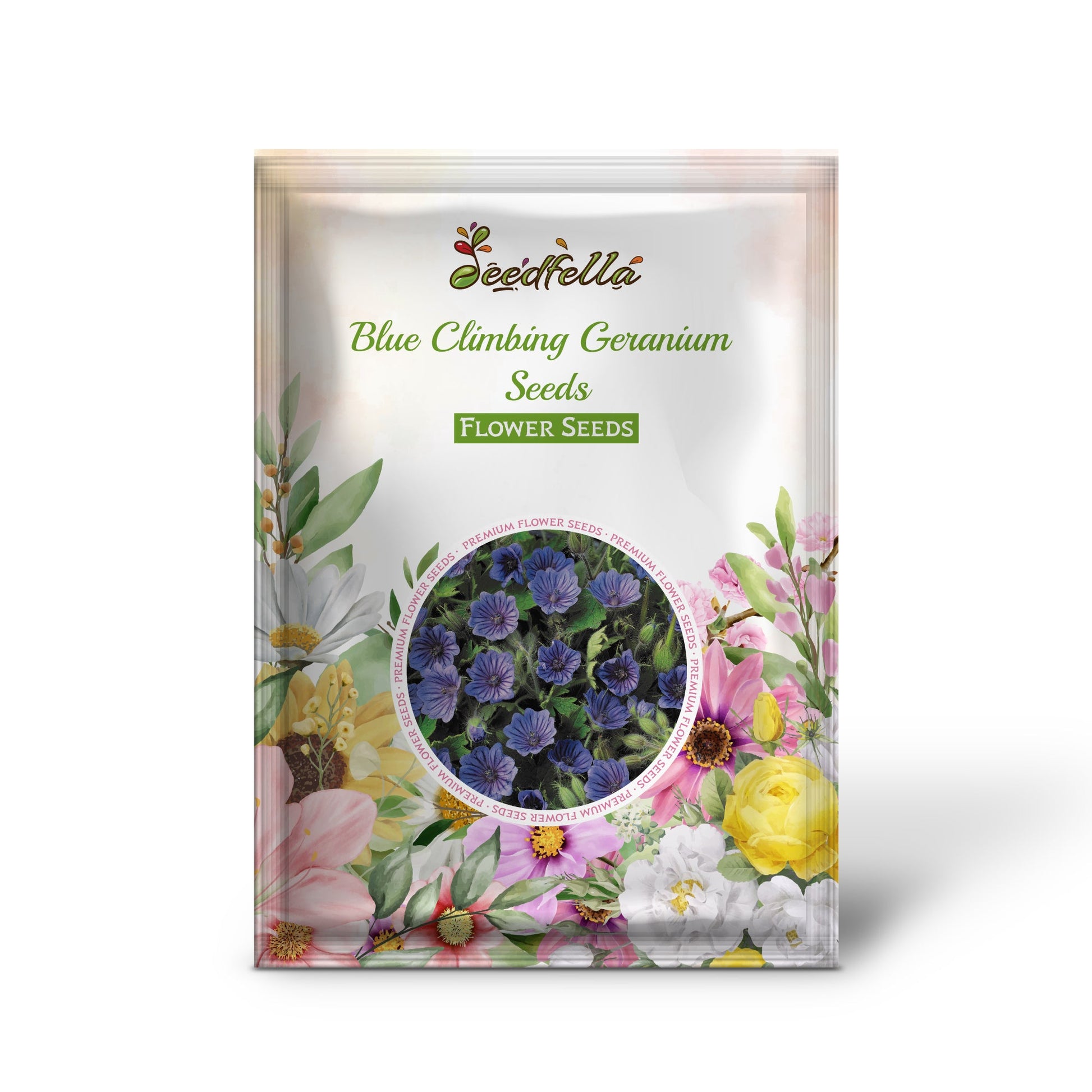 Blue Climbing Geranium garden seeds for outdoor planting