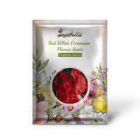 Red white geranium garden seeds for outdoor planting