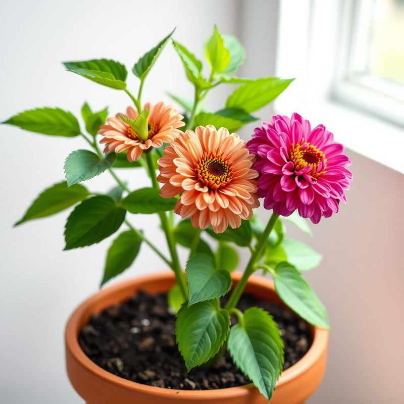 Zinnia Oklahoma Double Bloom Flower seeds for Planting Drought Tolerant Heirloom & GMO Free Seeds for Home Garden