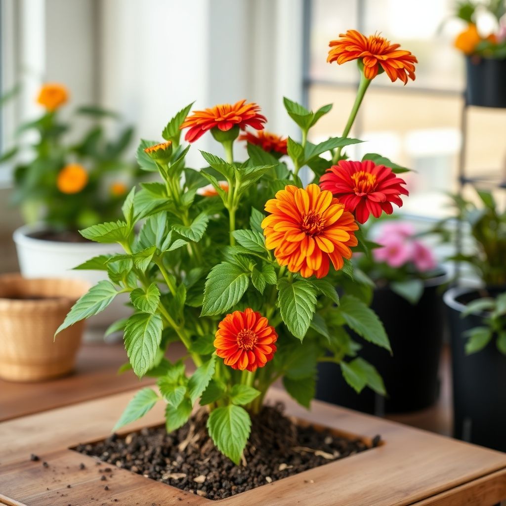 Zinnia Belyy Mishka Zinnia Elegans Seeds for Planting - Colorful Blooms for Flower Bed & Urban Garden