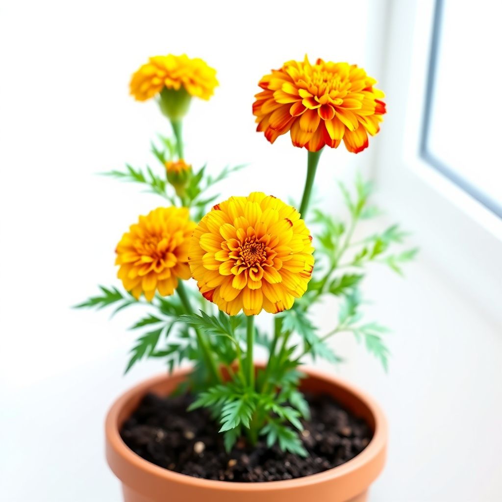Marigold Samen Ez Wachsen Französisch Marigold Doppelte Gelbe und Rote Detailed Seeds for Planting flower bed