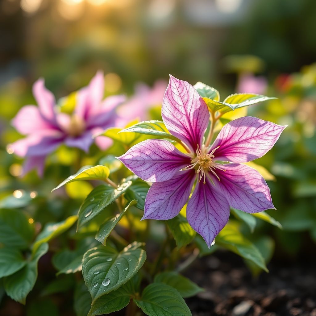 Clematis Purple Flower Seeds for Planting flower bed garden
