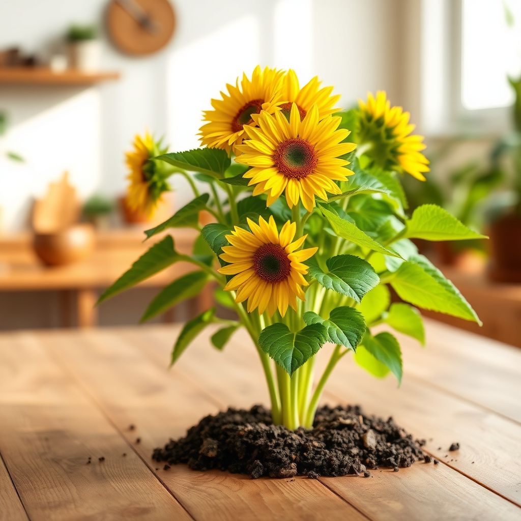 Yellow Mini Sunflower Seeds for Planting, Heirloom Non-GMO, High Germination Organic Garden Seeds