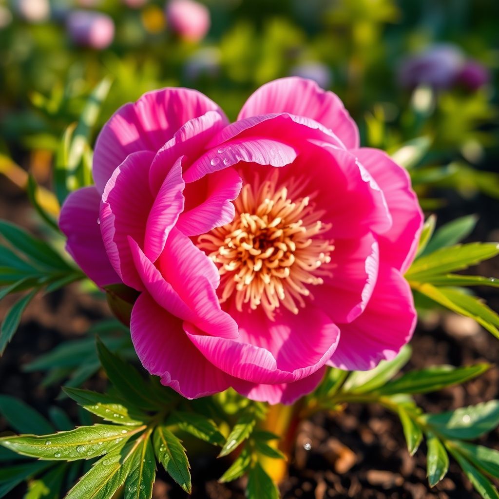 Double Flowering Fernleaf Peony Seeds for Planting – Heirloom, Non-GMO, High Germination Fragrant Blooms for Spring Gardens