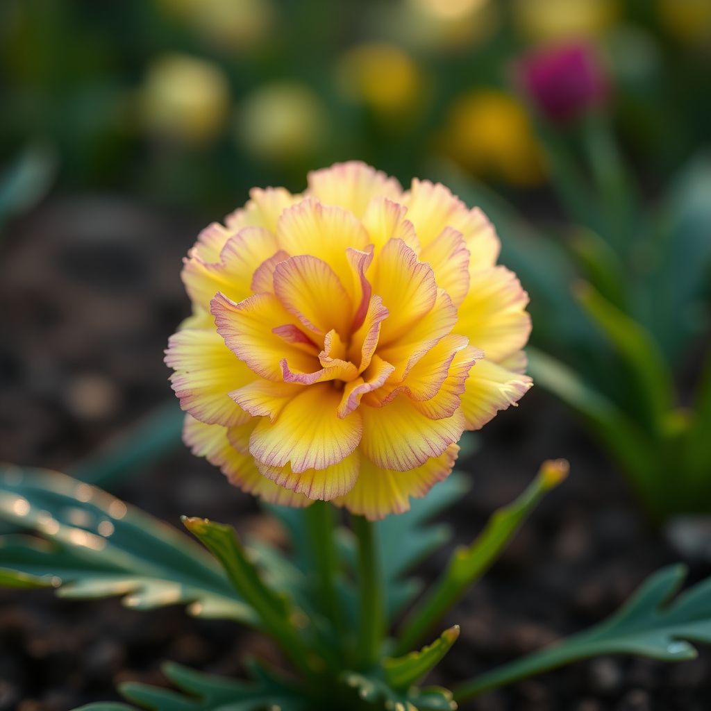 Yellow Purple Carnation Flower Seeds for Planting  Ideal for Garden Beautification and Vibrant Floral Displays