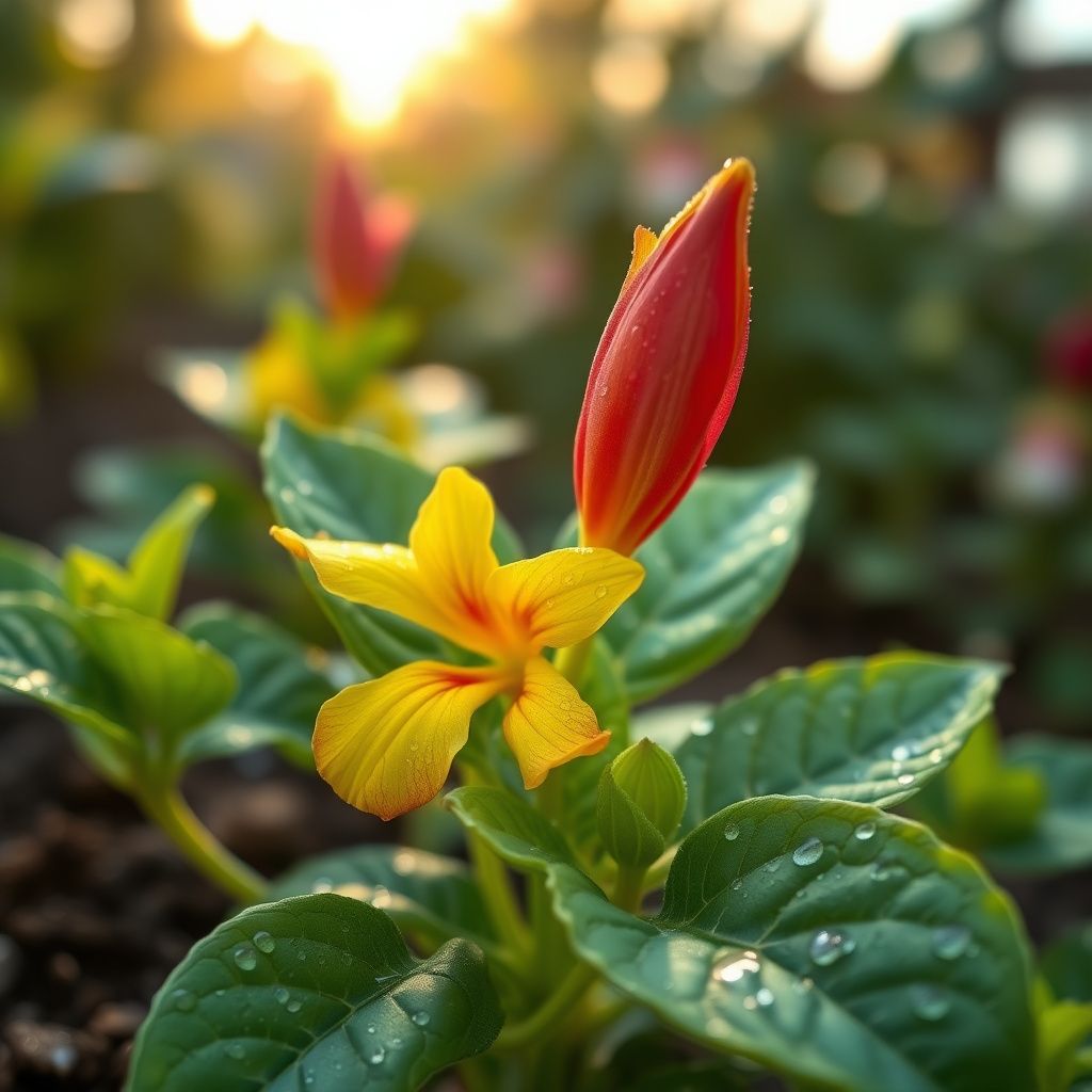 Yellow Red Mirabilis Flower Seeds Flower seeds for Planting Pollinator Friendly Heirloom & GMO Free Seeds for Home Garden