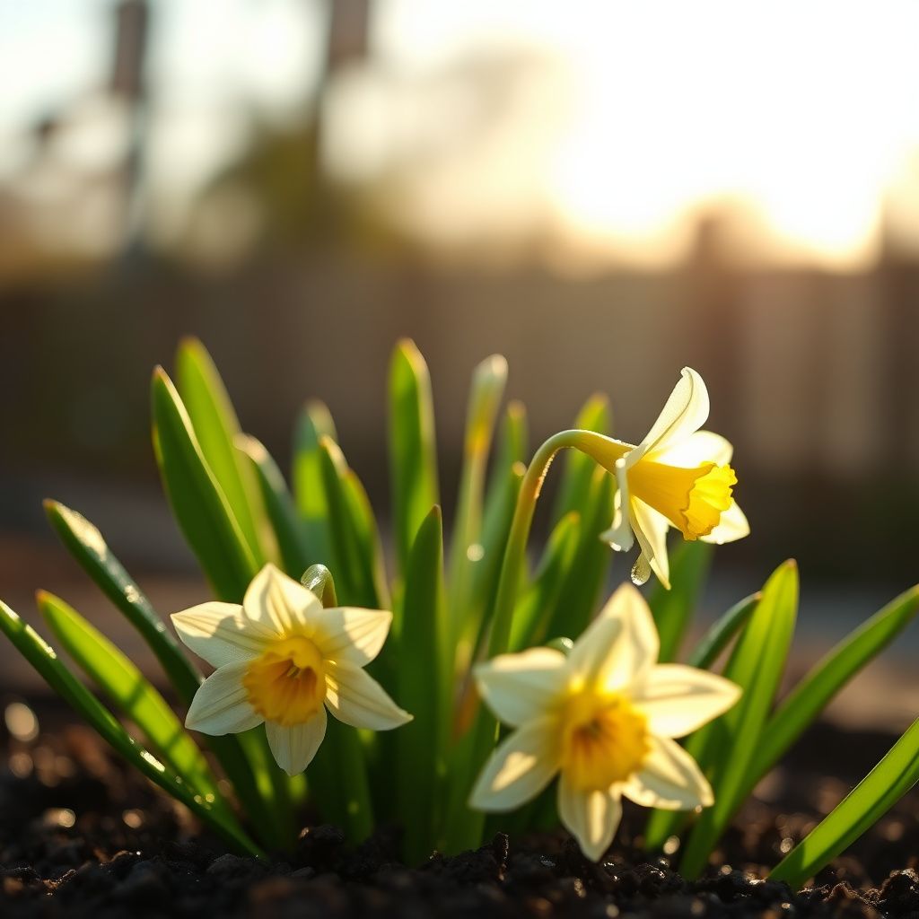 Narcissus Flower Seeds for Planting  White and Yellow Blooms
