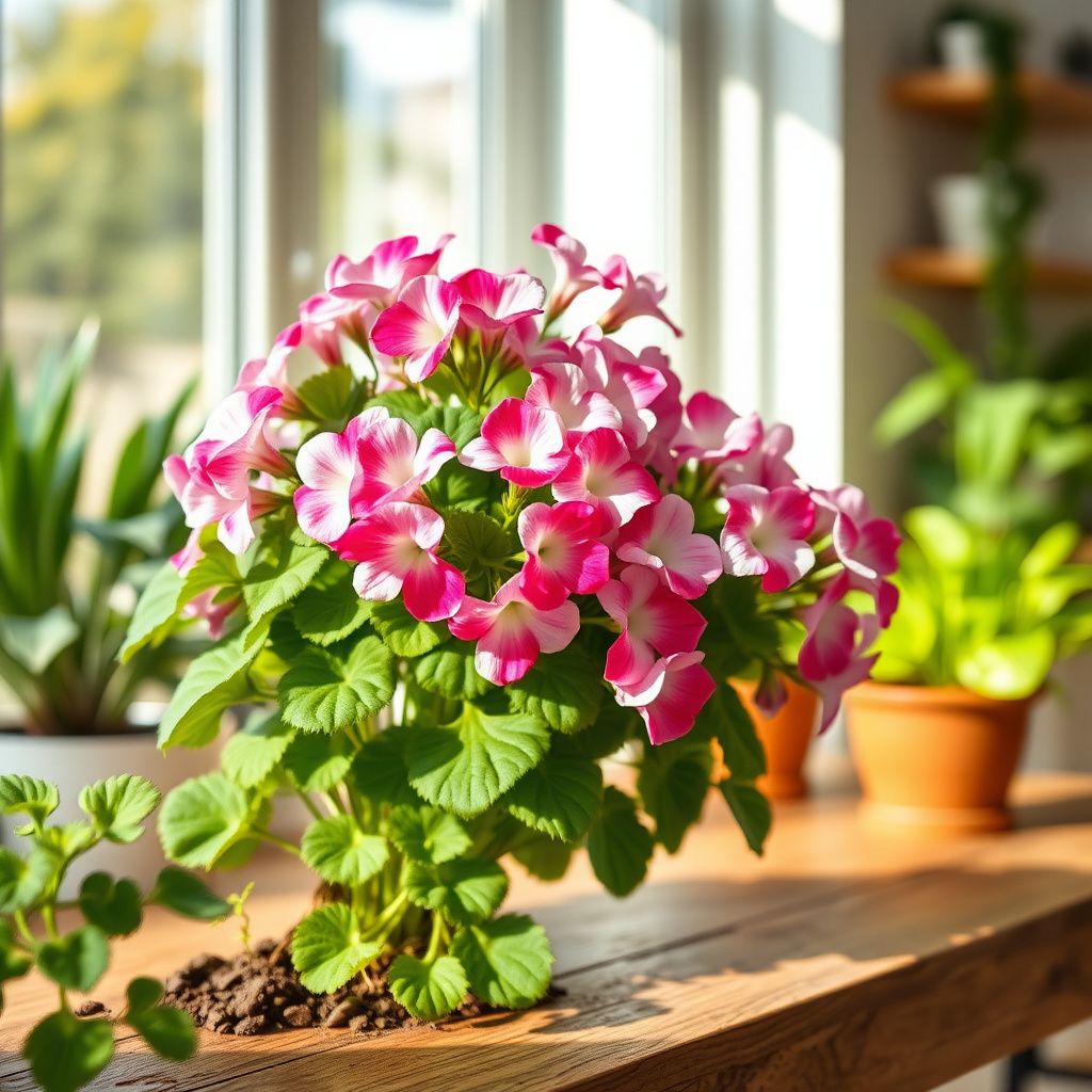 Pink and White Geranium Seeds for Planting - Beautiful Garden Blooms