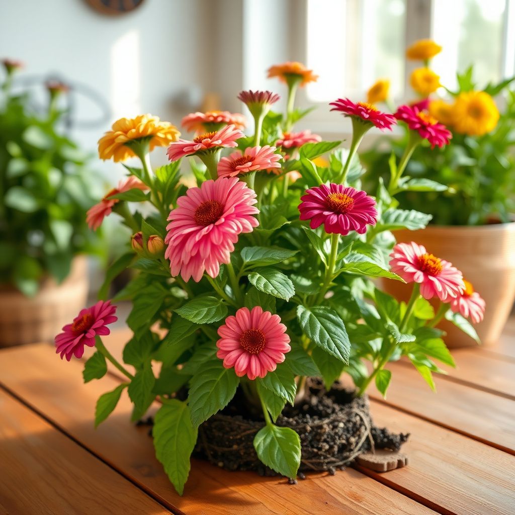 Zinnia Art Deco Flower Mix Seeds for Planting flower bed