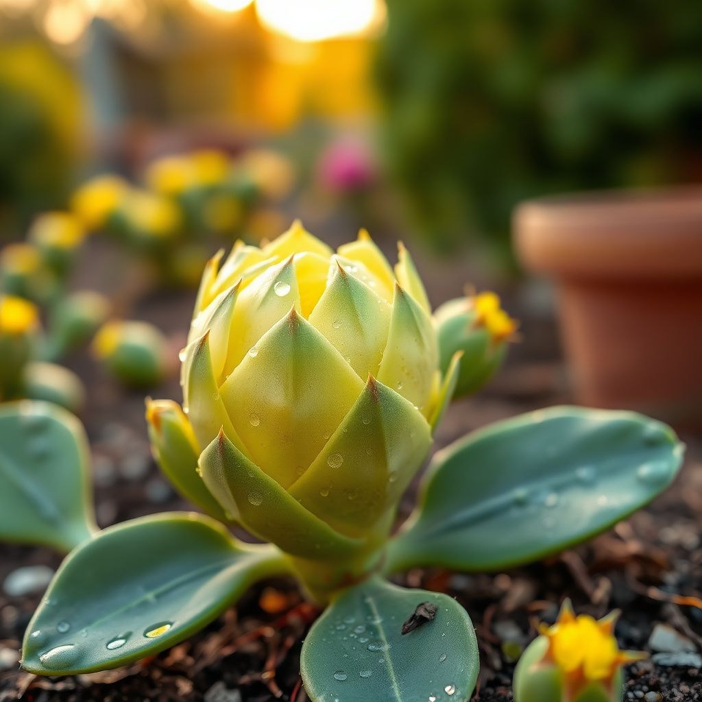Yellow Opuntia Flowering Plant Seeds for Planting and Gardening