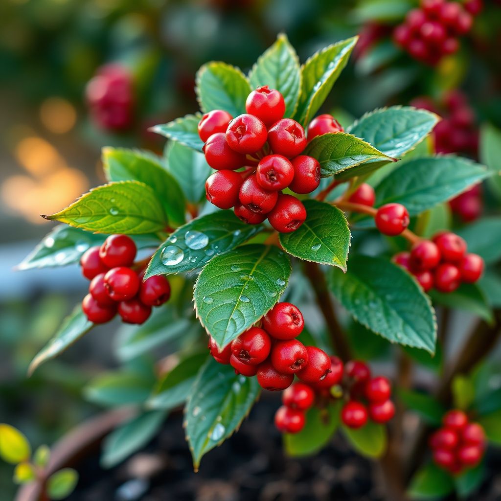 Red Pyracantha Fortuneana Seeds for Planting  Vibrant Berries, Easy-Growing Shrub