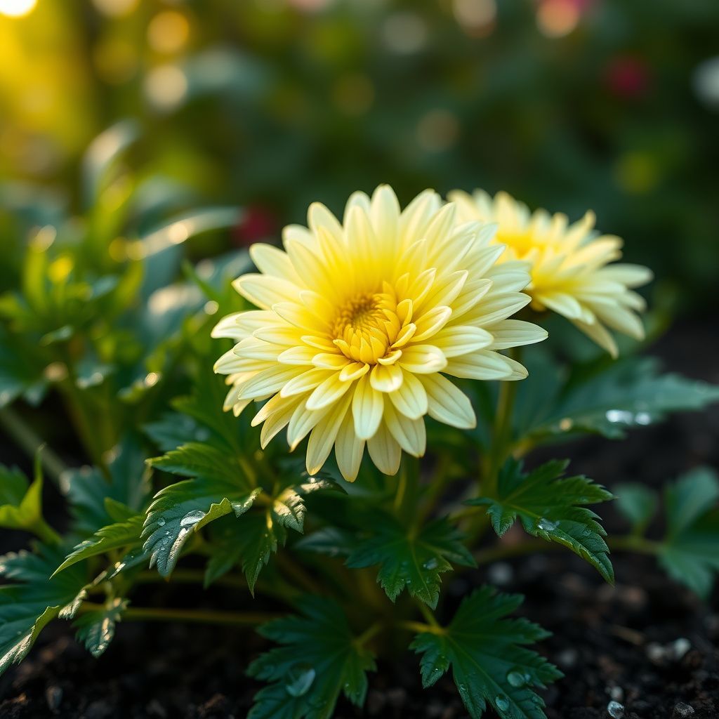 Yellow White Chrysanthemum Flower seeds for Planting - Drought Tolerant, Heirloom & GMO Free Seeds for Home Garden