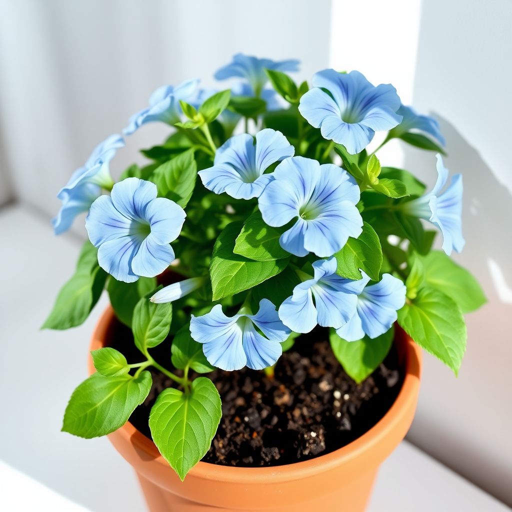 Light Blue Petunia Flower seeds for Planting Easy to Grow Heirloom & GMO Free Seeds for Home Garden