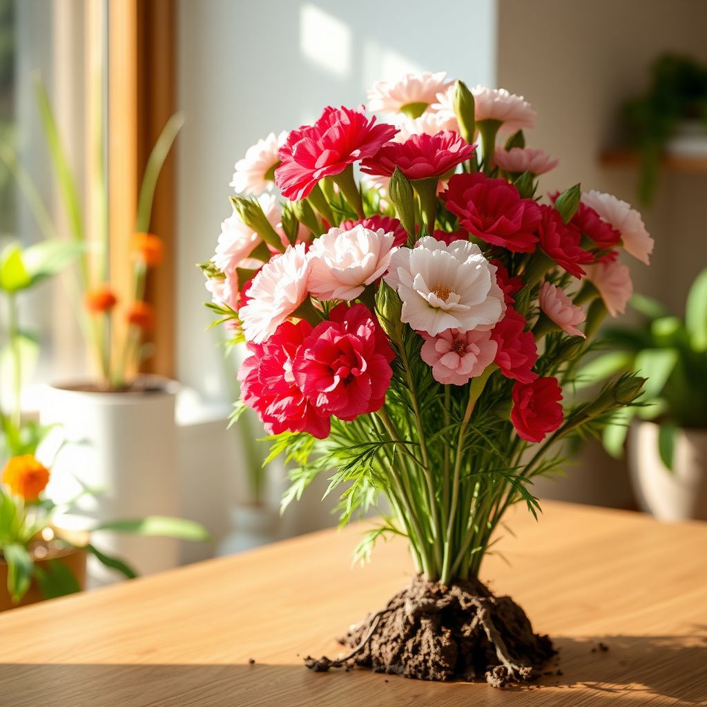 16-Color Carnation Seeds – Dianthus Caryophyllus Perennial Flower