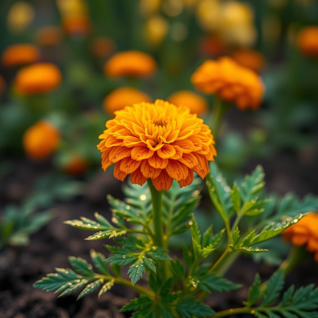 Marigold Flower seeds for Planting Drought Tolerant Heirloom & GMO Free Seeds for Home Garden
