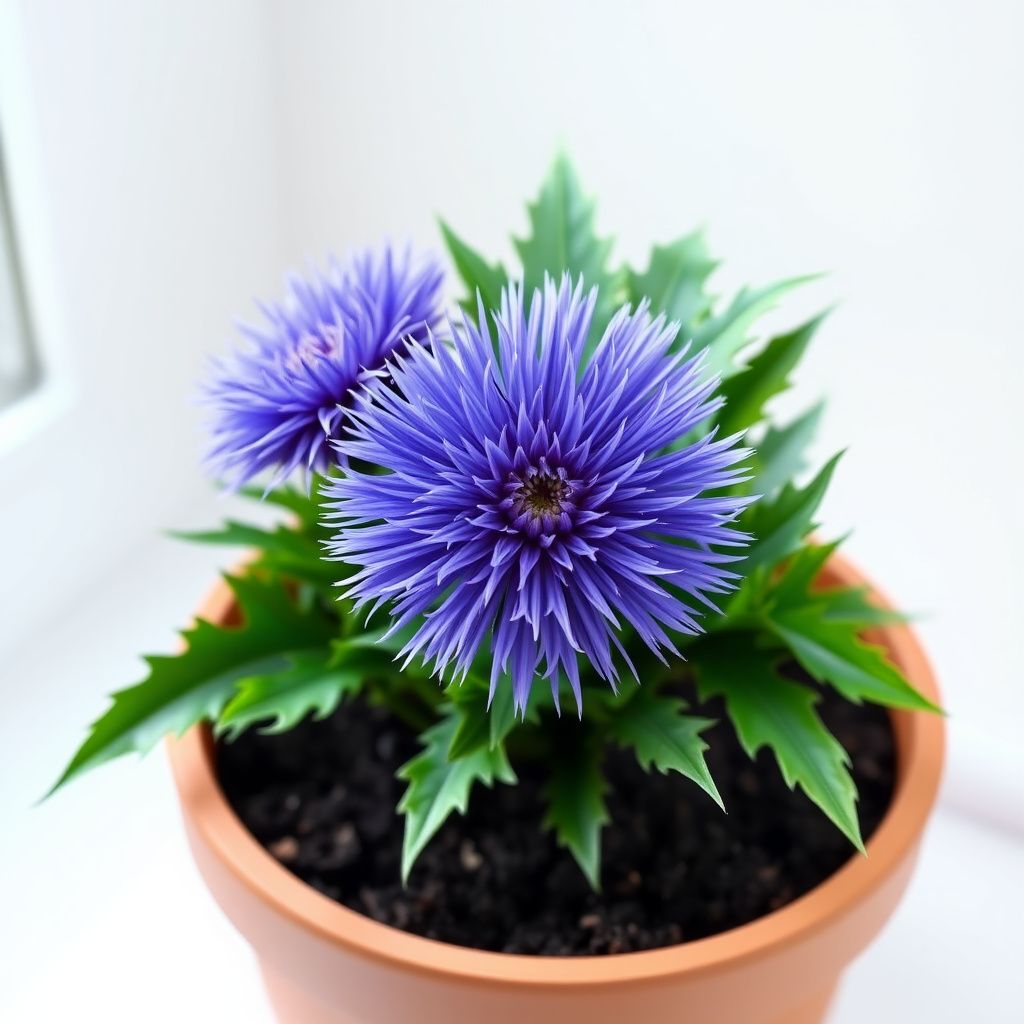 Echinops Ritro Flower seeds for Planting - Compact Growth, Heirloom & GMO Free Seeds for Home Garden