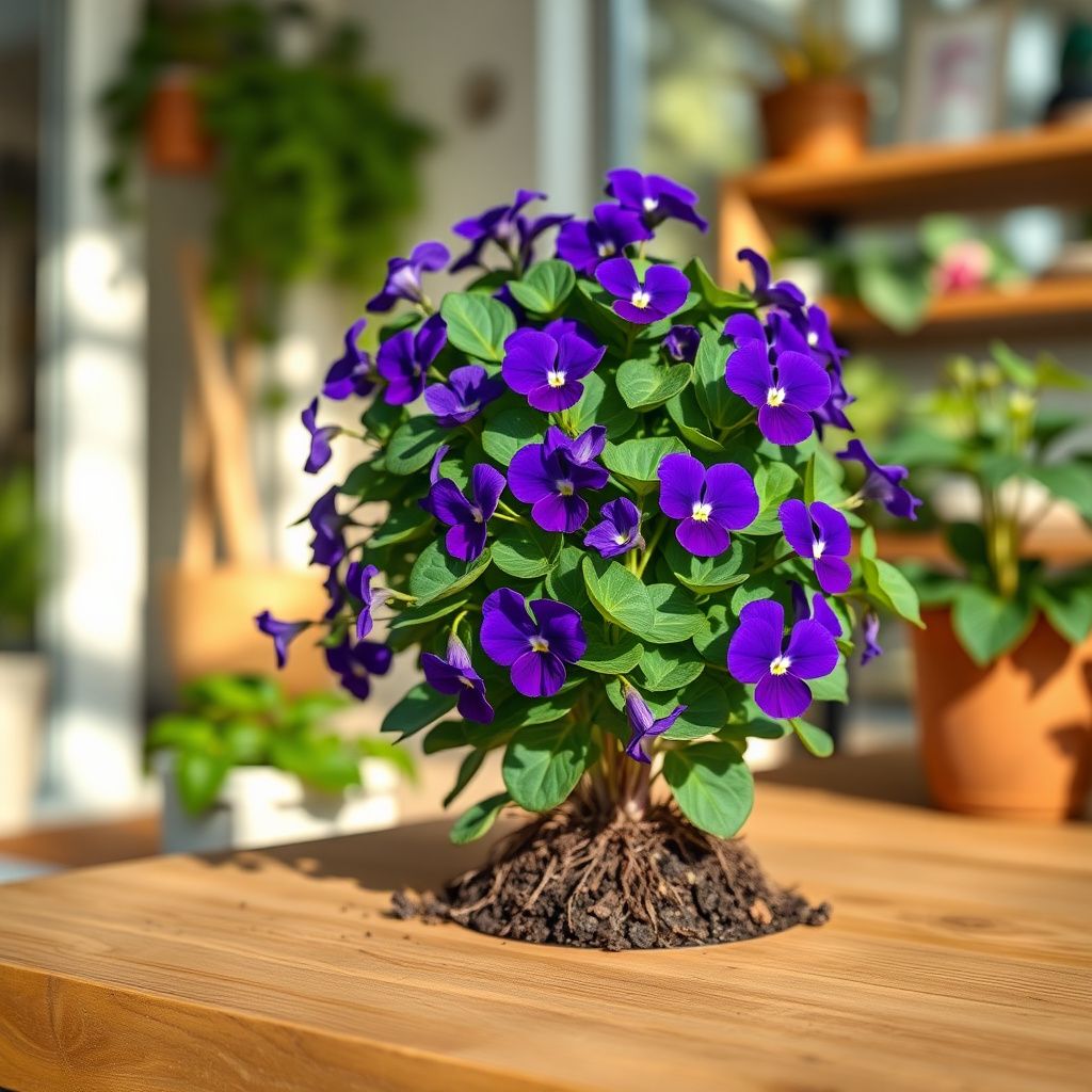Viola Engel Blueberry Glow Seeds for Striking Violet Flowers