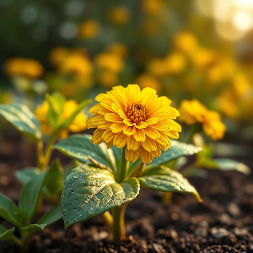 Yellow Zinnia Seeds Zinnia elegans for Planting in Flower Bed and Urban Garden