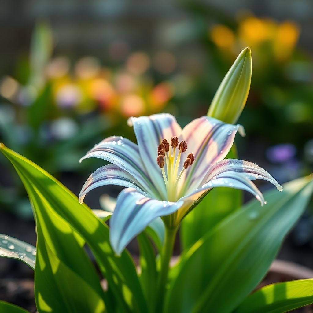 Lilium Flower Seeds - Blue and White Variety for Planting