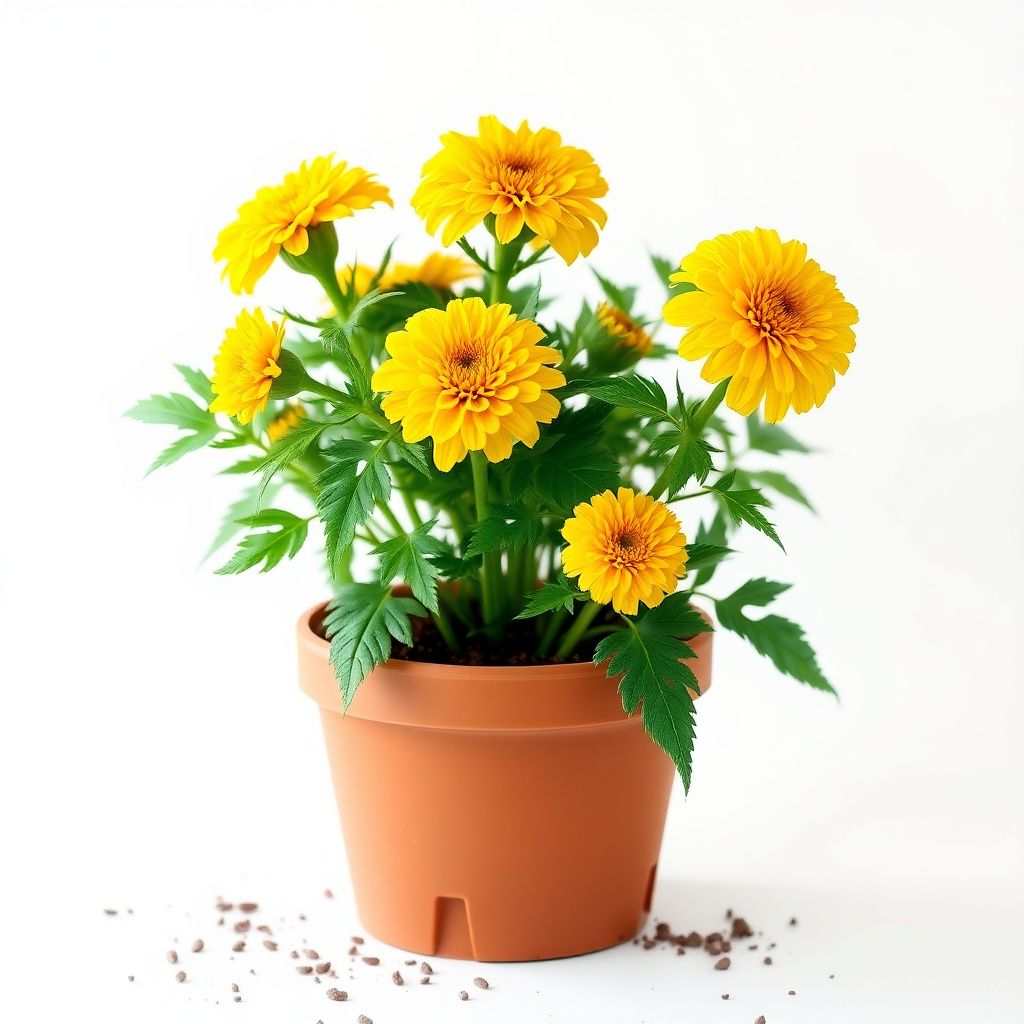 Yellow Bur Marigold Flower seeds for Planting Sun Loving Heirloom & GMO Free Seeds for Home Garden 
 
 Sale