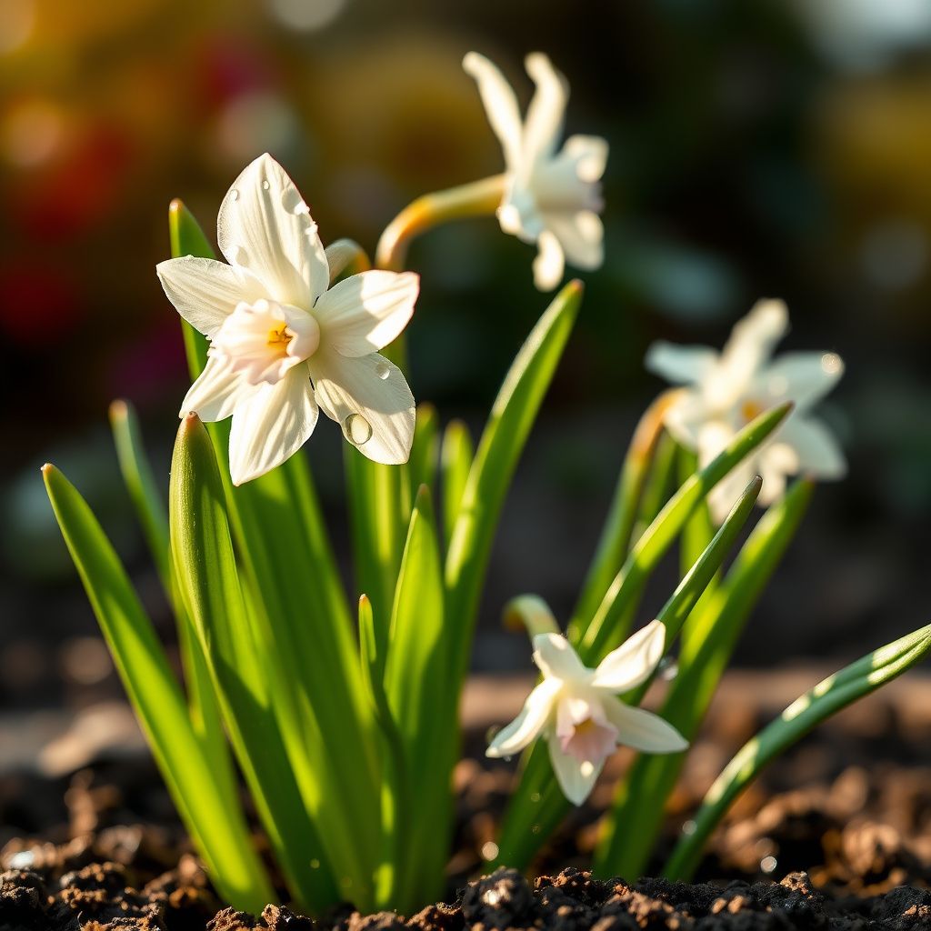 Narcissus Flower Seeds for Planting - White Pink Varieties for Stunning Gardens