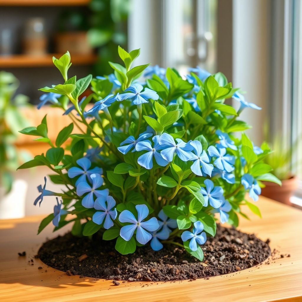 Sky Blue Periwinkle Flower seeds for Planting Garden Favorite Heirloom & GMO Free Seeds for Home Garden 
 
 Sale