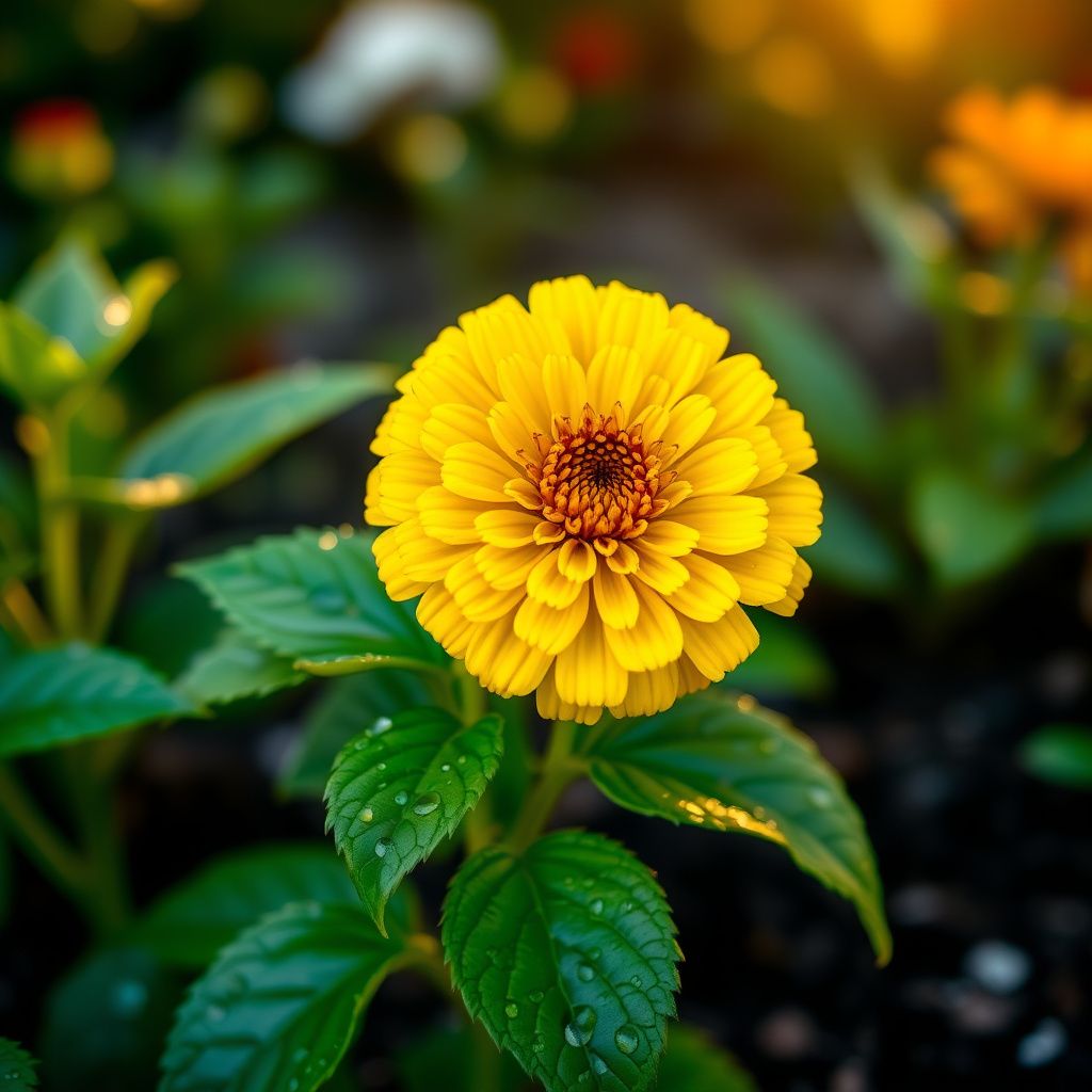 Yellow Red Zinnia Flower seeds for Planting - Cut Flower Favorite, Heirloom & GMO Free Seeds for Home Garden
