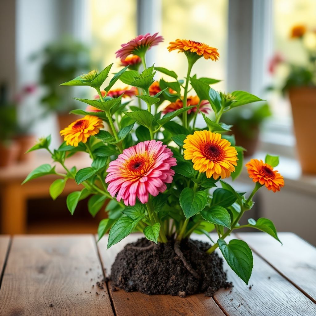 Zinnia Double Mixed Flower seeds for Planting Perfect for Borders Heirloom & GMO Free Seeds for Home Garden
