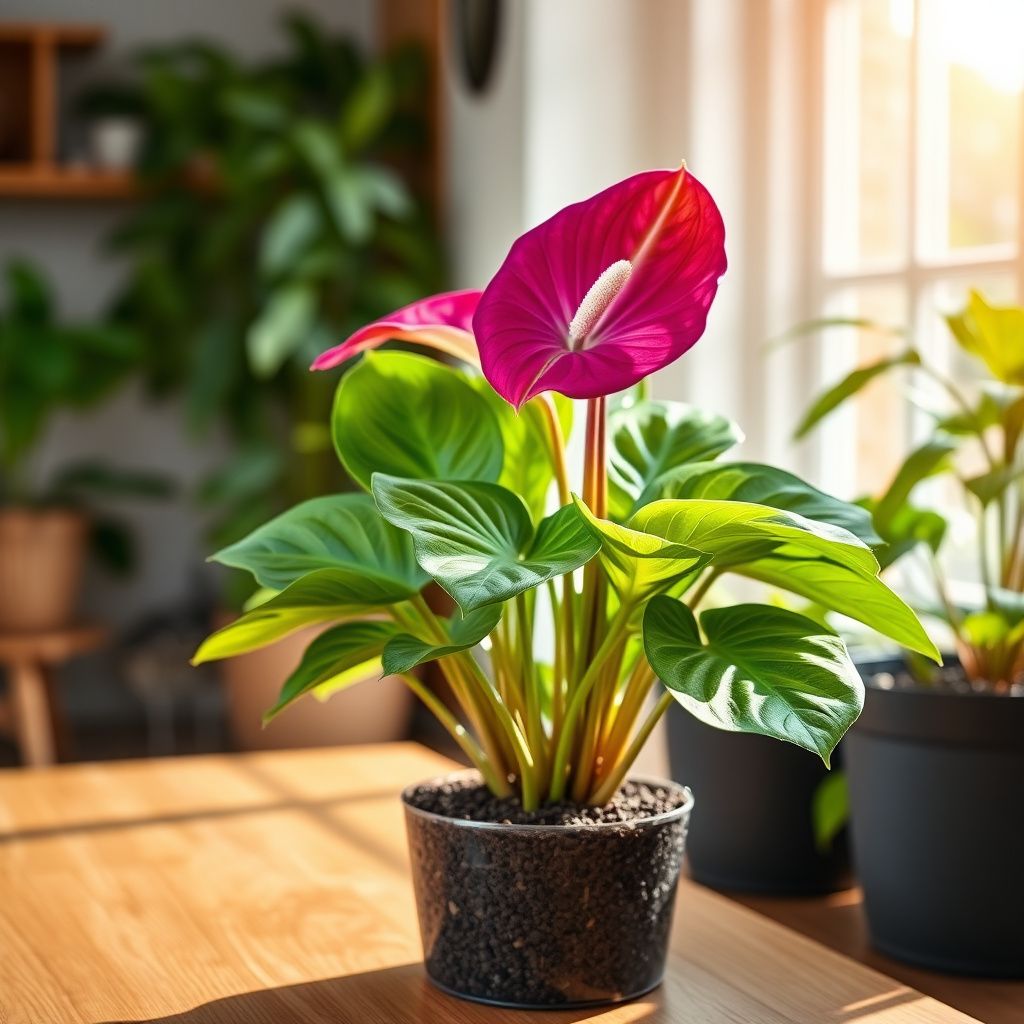 Anthurium Purple Flower Seeds for Planting - Rich Decorative Blooms