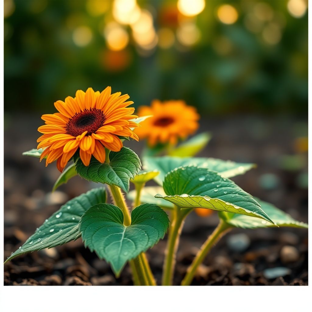 Orange Mini Sunflower Seeds for Easy Planting