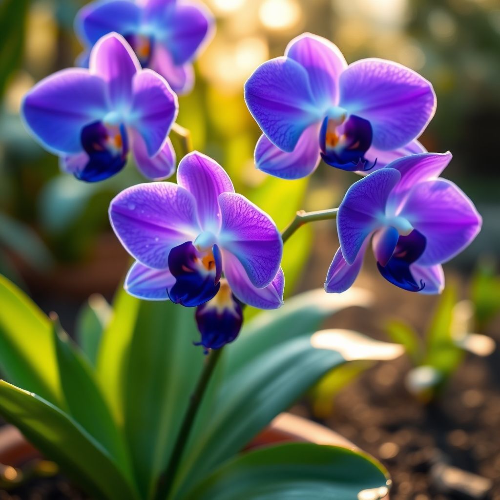 Deep Blue Phalaenopsis Orchid Flower seeds for Planting Bright Blooms Heirloom & GMO Free Seeds for Home Garden 
 
 Sale