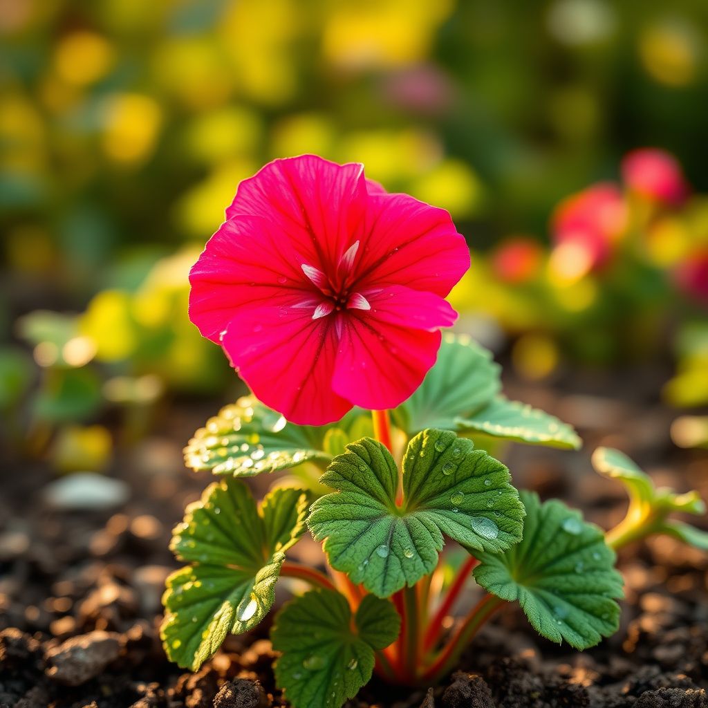 Geranium Flower Seeds for Planting - Vibrant Pink Red Annuals for Your Garden