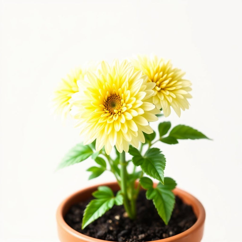 Yellow White Chrysanthemum Flower seeds for Planting - Hardy Variety, Heirloom & GMO Free Seeds for Home Garden