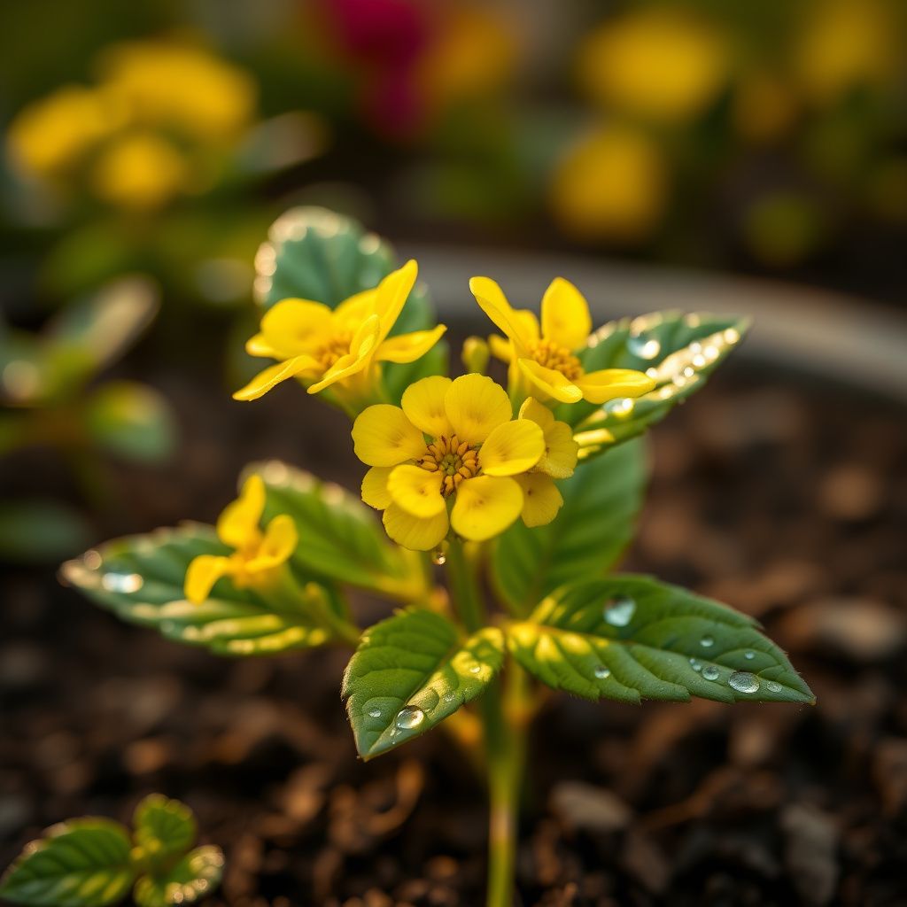 Yellow Verbena Didyma Flower seeds for Planting - Compact Growth, Heirloom & GMO Free Seeds for Home Garden