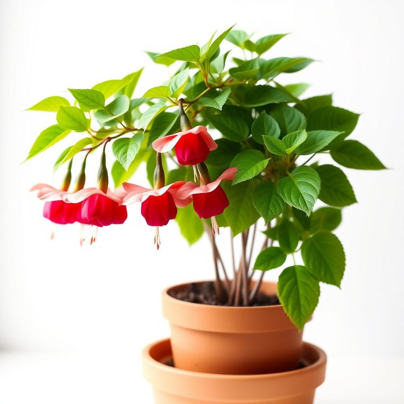 Double Petals Fuchsia Seeds for Planting | Cream Red Flower Seeds for Vibrant Gardens