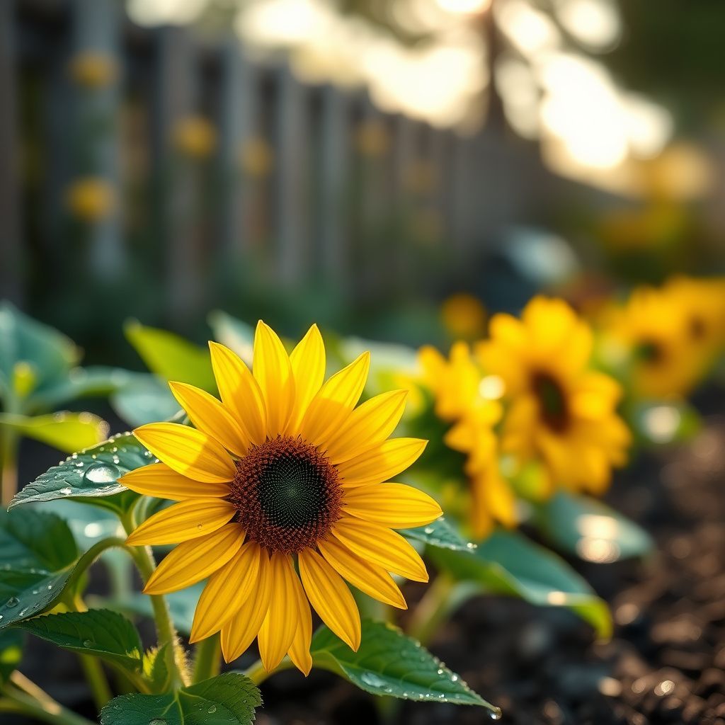 French Dwarf Sunflower Seeds for Planting flower bed