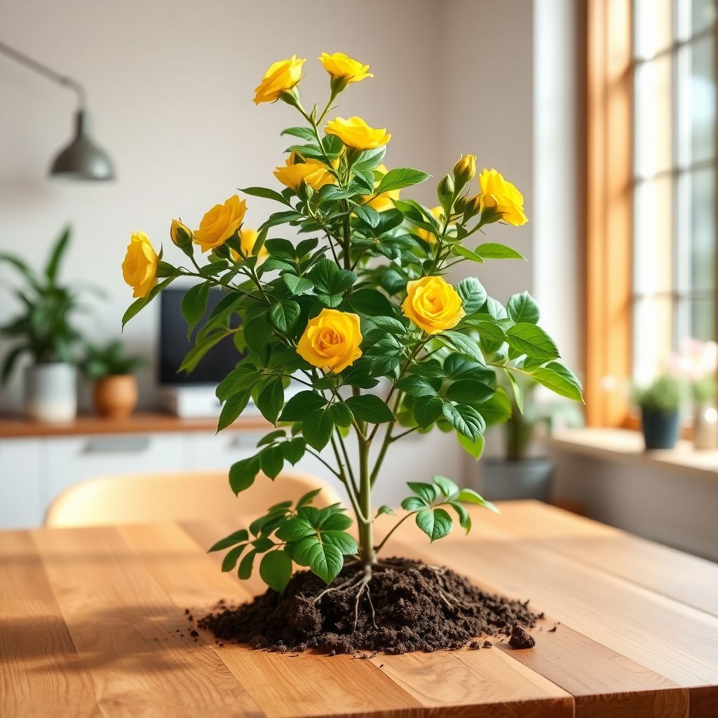 Yellow Manchu Rose Flower Seeds Planting