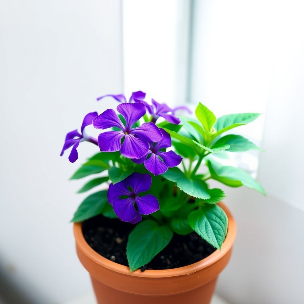 Violet Browallia Flower seeds for Planting - Seasonal Bloomer, Heirloom & GMO Free Seeds for Home Garden