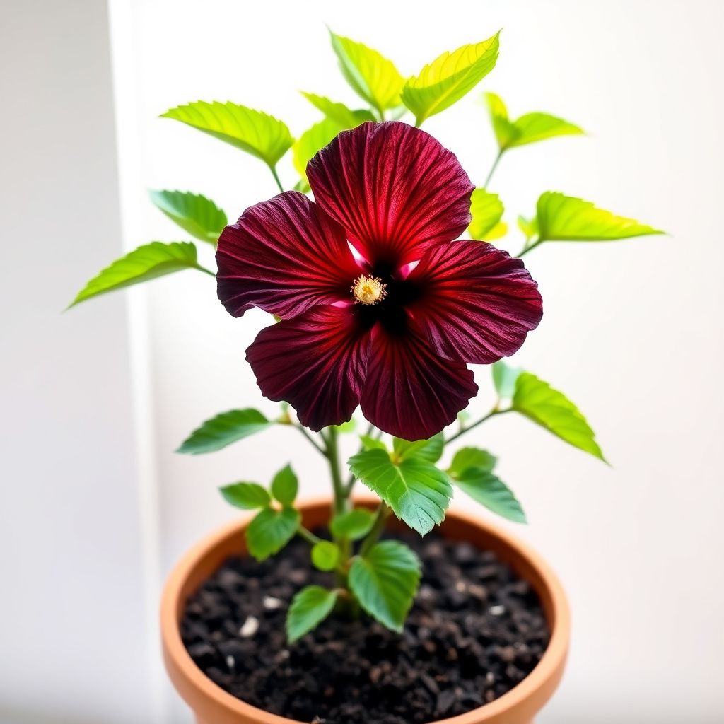 Black Hibiscus Flower seeds for Planting - Compact Growth, Heirloom & GMO Free Seeds for Home Garden