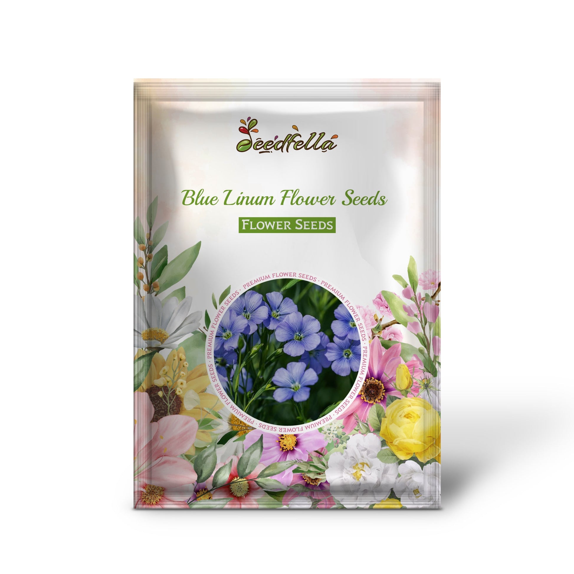 Blue Linum garden seeds for outdoor planting
