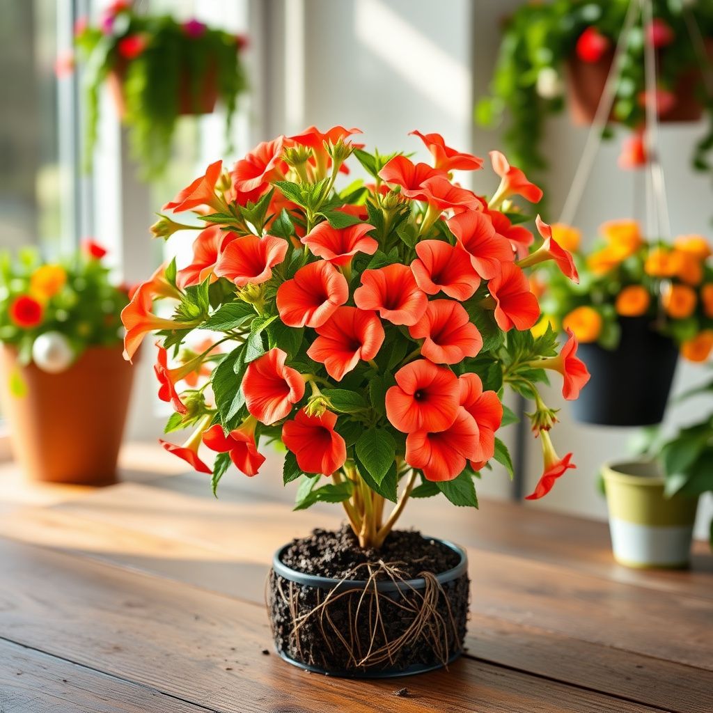 Apricot Punch Calibrachoa Organic Petunia Seeds for Planting in Balcony and Hanging Baskets