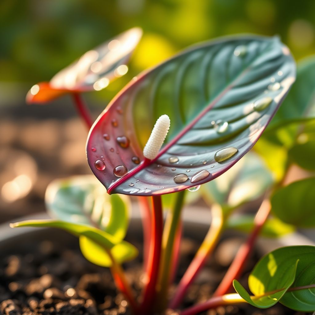 Anthurium Dark Brown Flower Seeds for All-Year Planting
