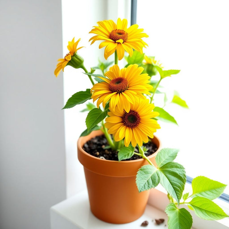 Yellow Torch MEXICAN Tithonia SunFlower seeds for Planting - Premium Quality, Heirloom & GMO Free Seeds for Home Garden