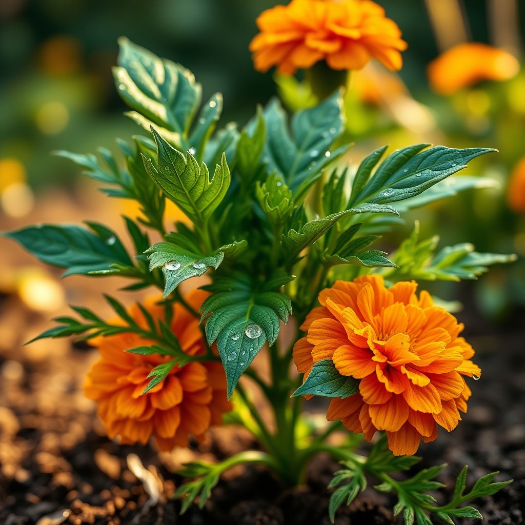 Russian Marigold Flower seeds for Planting Easy to Grow Heirloom & GMO Free Seeds for Home Garden